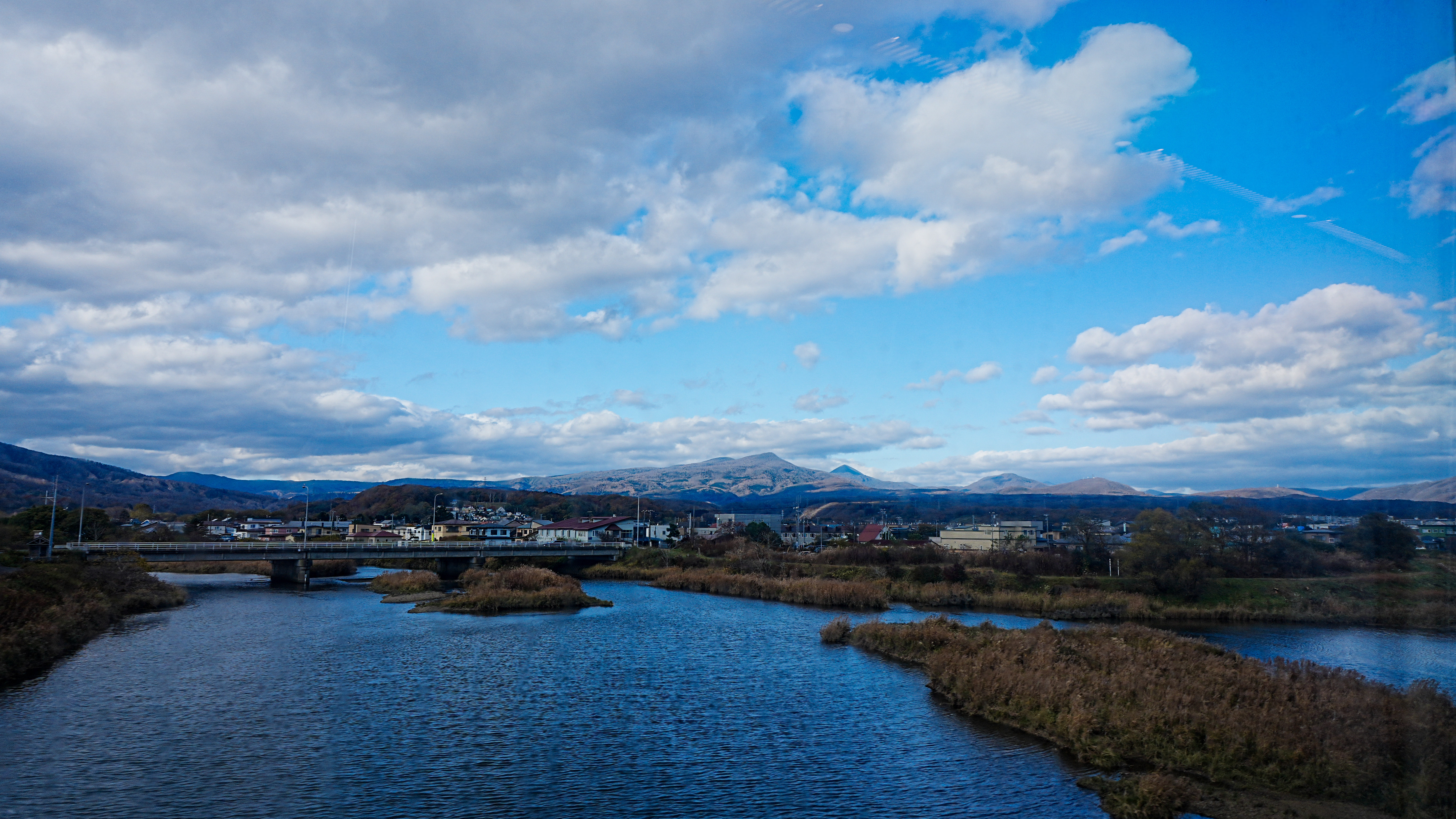 Scenery seen from the train