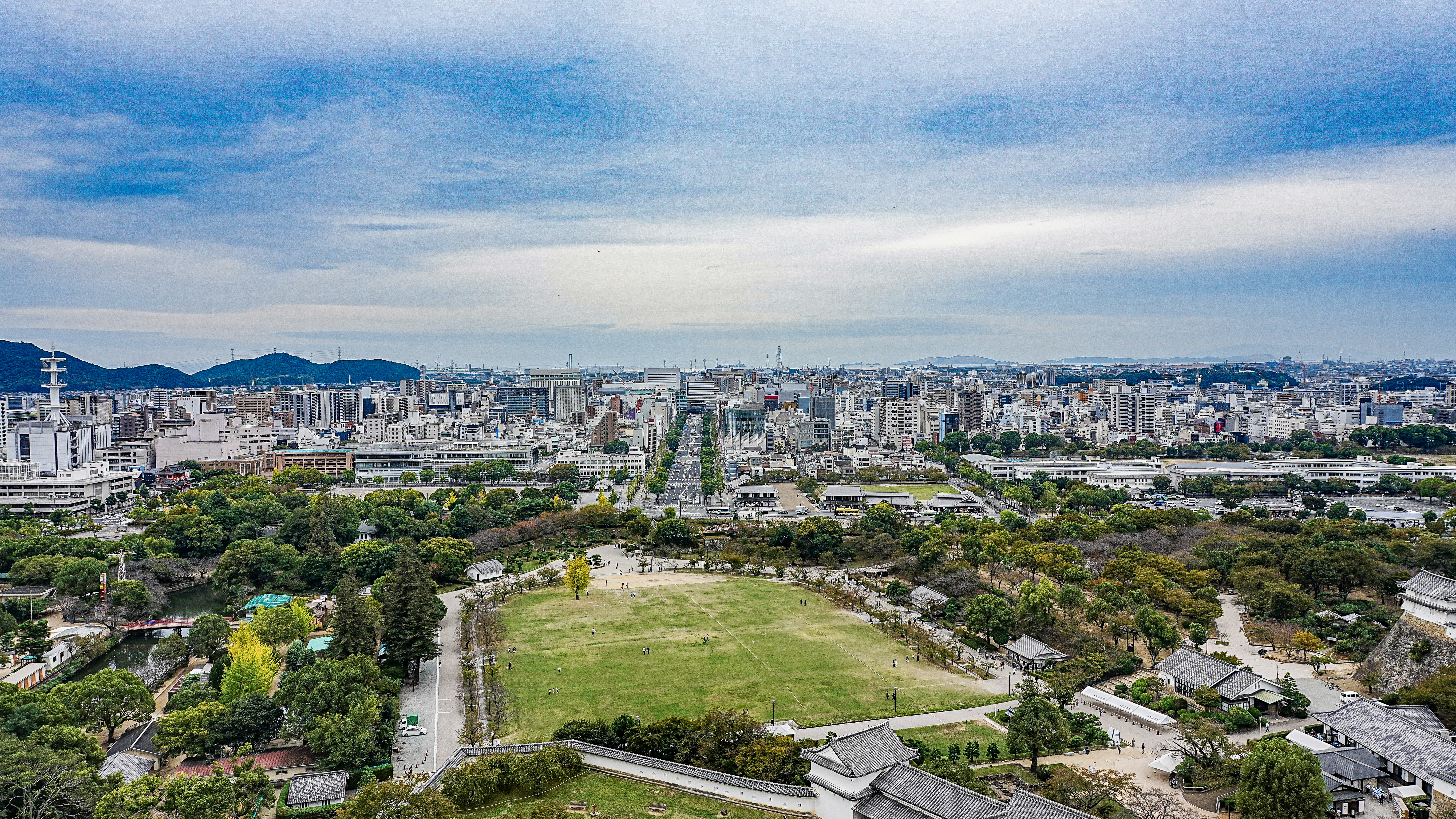 View from the main keep of Himeji Castle