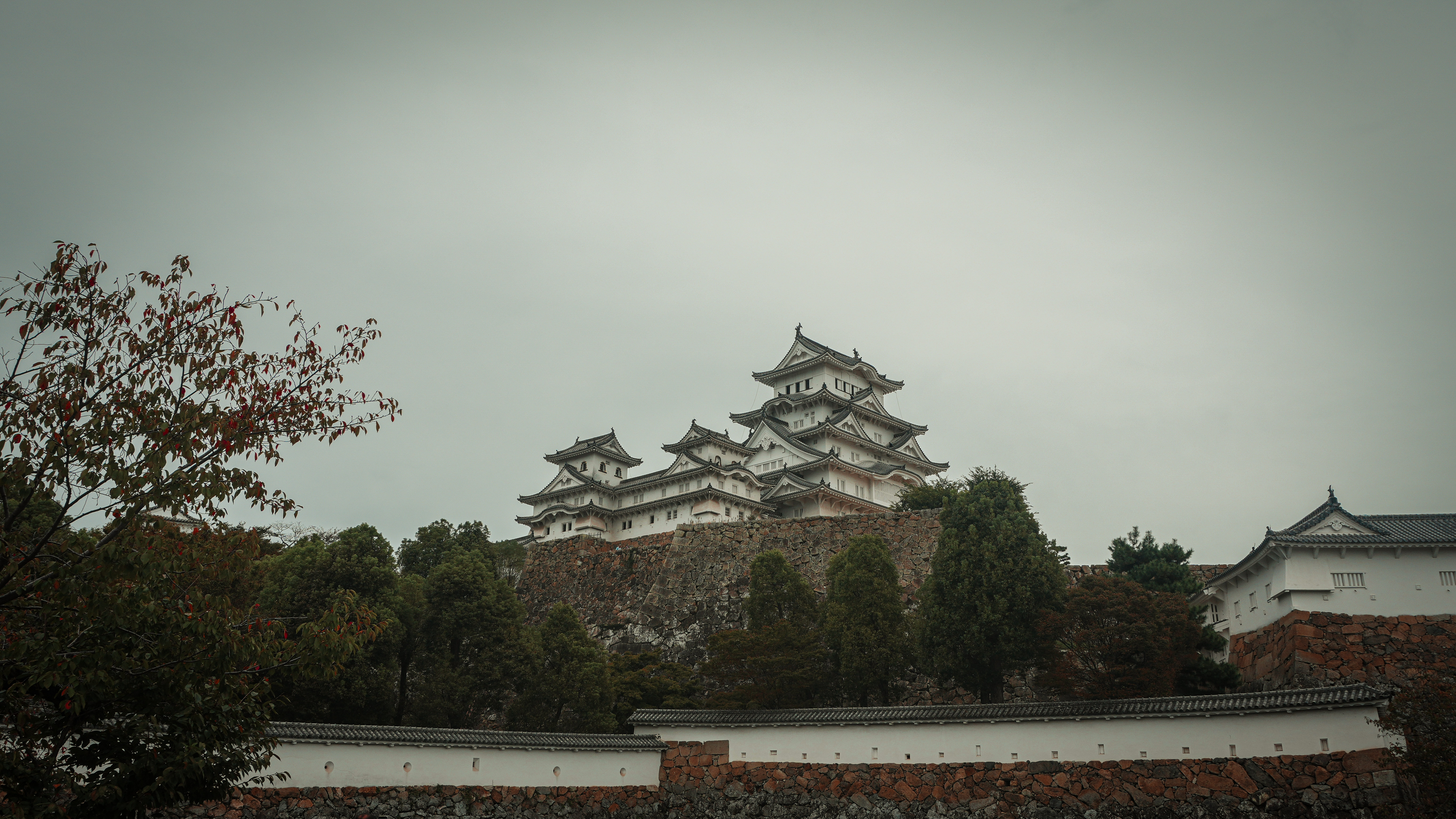 The main keep on a cloudy day